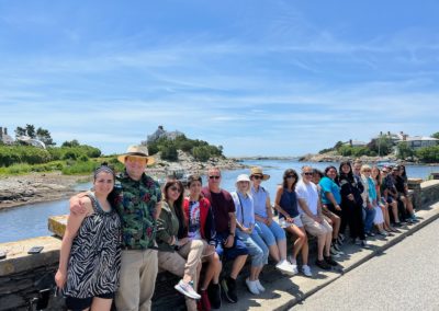 Group picture along Ocean Drive in Newport, RI.