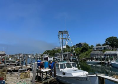 A view of the little fishing village of Menemsha on Martha's Vineyard Island, MA.