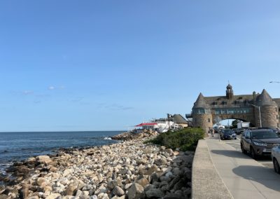 View of The Towers near the beach - an experience included in The Coast Guard House & Sunset Sail.