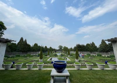 View of the Lily Pond at The Blue Garden - included in the Magnificent Gardens of Rhode Island Tour.