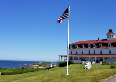 View of the Spring House Hotel, Block Island, RI - a destination included in the Block Island Tour.