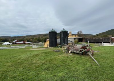 Beautiful Stone Barn at the Hancock Shaker Village - a view included in the Beauty of the Berkshires Tour.